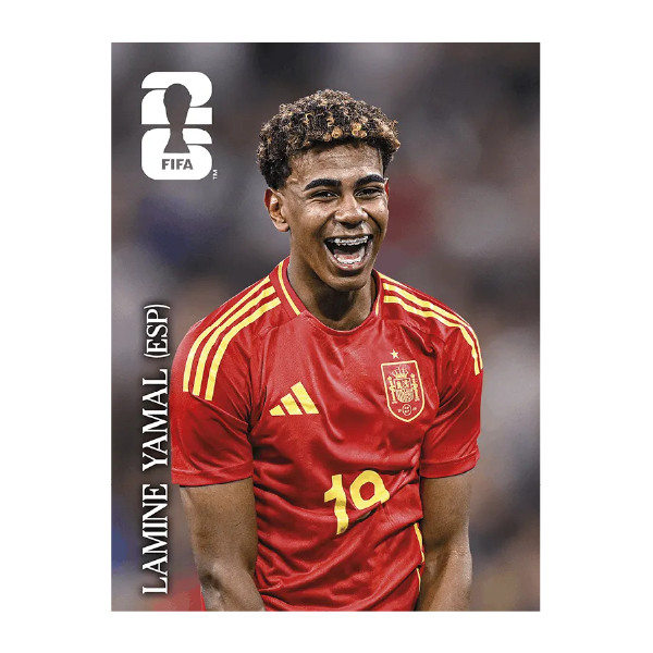 Figuritas álbum FIFA 2026 Edición Coca Cola suelta CC1. Lamine Yamal España