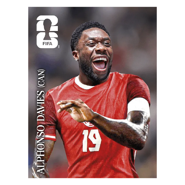 Figuritas álbum FIFA 2026 Edición Coca Cola suelta CC11. Alphonso Davies Canadá