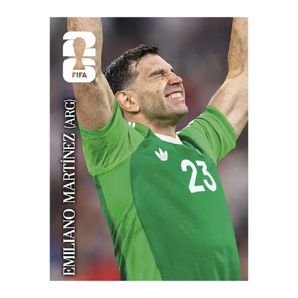 Figuritas álbum FIFA 2026 Edición Coca Cola suelta CC12. Emiliano Martínez Argentina