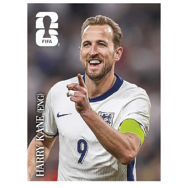Figuritas álbum FIFA 2026 Edición Coca Cola suelta CC3. Harry Kane Inglaterra