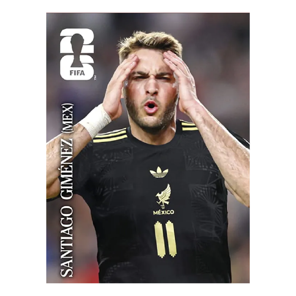 Figuritas álbum FIFA 2026 Edición Coca Cola suelta CC4. Santiago Giménez México