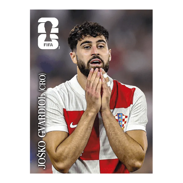 Figuritas álbum FIFA 2026 Edición Coca Cola suelta CC5. Josko Gvardiol Croacia