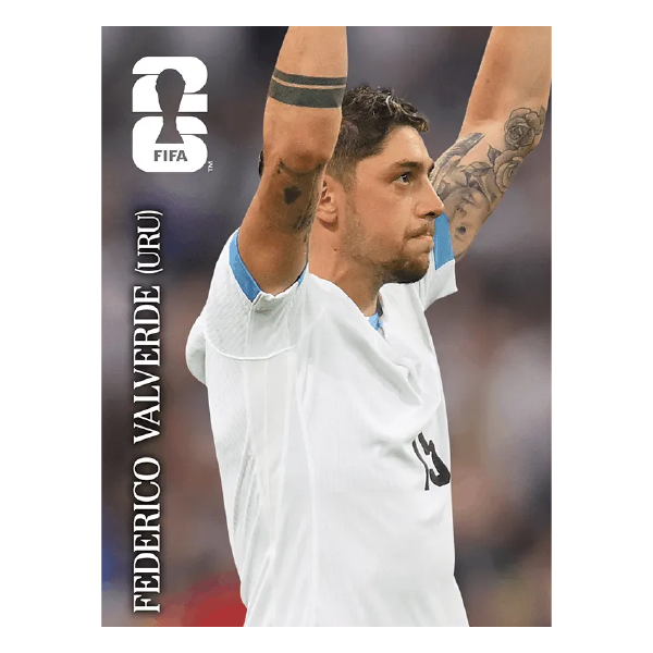 Figuritas álbum FIFA 2026 Edición Coca Cola suelta CC6. Federico Valrverde Uruguay