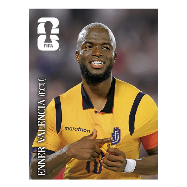 Figuritas álbum FIFA 2026 Edición Coca Cola suelta CC8. Enner Valencia Ecuador